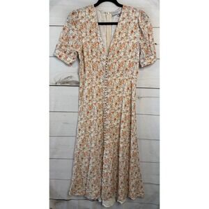 Dress Forum | Dresses | New Dress Forum Floral Ruched Midi Dress In Multicolor | Poshmark Dress Forum | Dresses | New Dress Forum Floral Ruched Midi Dress In Multicolor | Poshmark